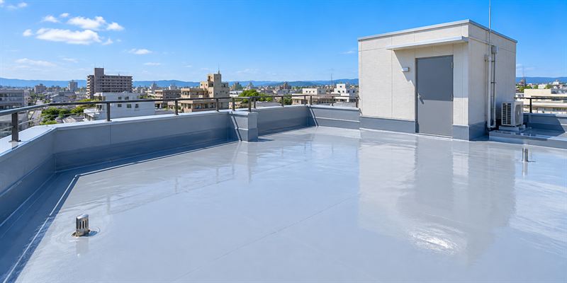 防水工事後の屋上